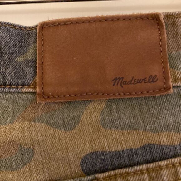Madewell The High Rise Slim Boy Jean Camo Jeans Size 24 - Picture 9 of 14